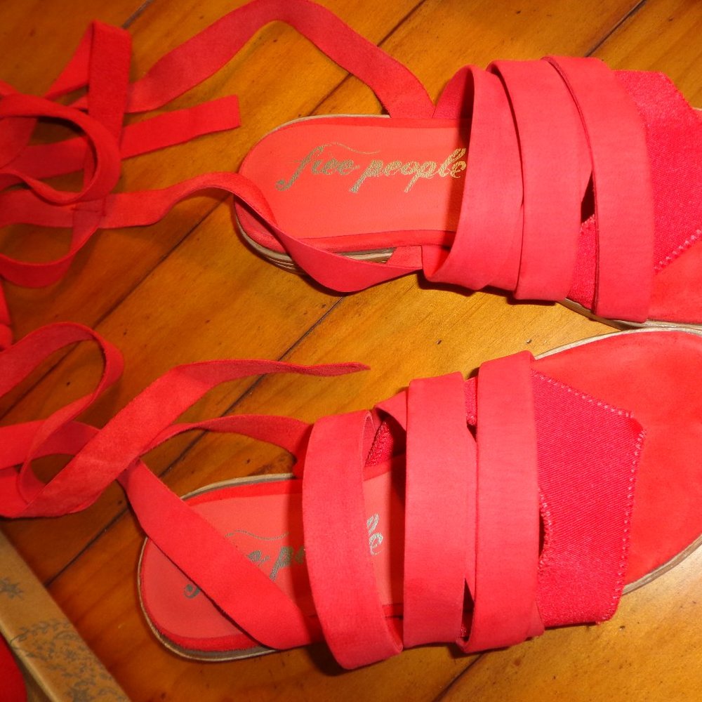 FIRM FP COLLECTION SUN VALLEY WRAP SANDAL Red 36